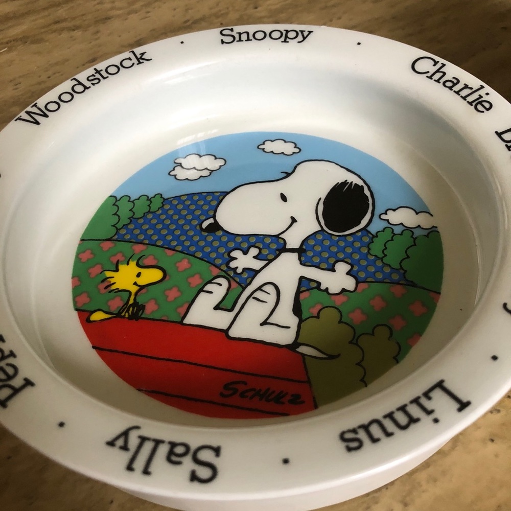 Snoopy cup & bowl Johnson Bros